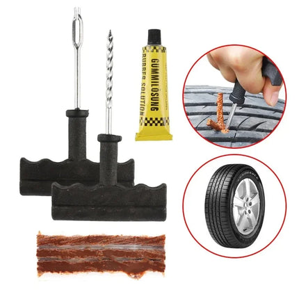 Tubeless Tire Repair Kit – 5–50pcs Plug Tools with Rubber Strips for Car, Truck & Motorcycle