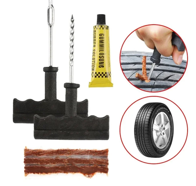 Tubeless Tire Repair Kit – 5–50pcs Plug Tools with Rubber Strips for Car, Truck & Motorcycle