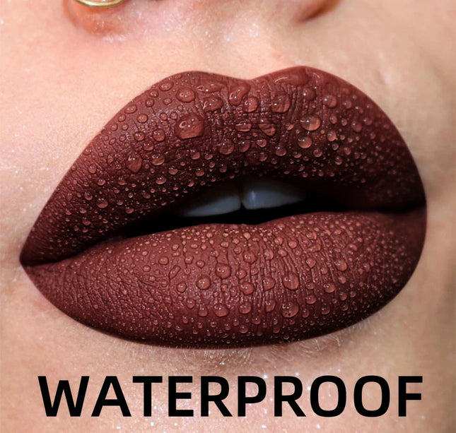 19 colors Matte Velvet Lip Gloss Waterproof Liquid Lipstick Nude Black Lips tint Makeup Lip Glaze Cosmetics Red Lip Stain Beauty