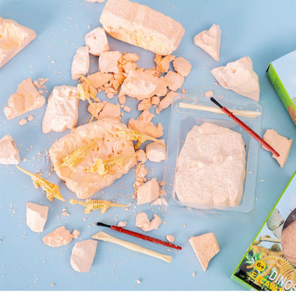Dinosaur Fossil Excavation Kit – DIY Archaeological Dig & Assembly Model Educational Toy for Kids Birthday & Christmas Gifts