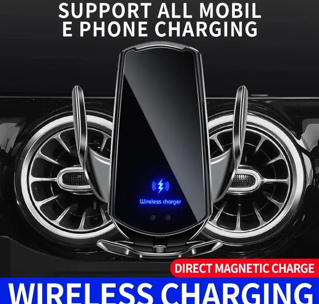 Car Wireless Charger Magnetic Auto Car Mount Phone Holder For iPhone Samsung Xiaomi Infrared Induction 15W Fast Charging Station