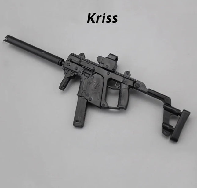 1/6 Scale Soldier Weapon Model Set – MP40, HK416, AK47 Puzzle Assembly Military Educational Toys