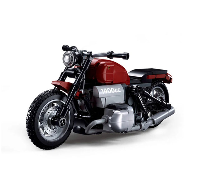 New Motorcycle Building Blocks Stable Base Model Bricks Cool Shape Kit Ornaments Educational Toys For Children