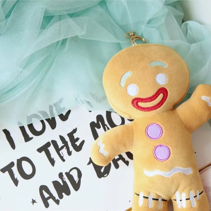 Gingerbread Man Plush Toy – Soft Stuffed Cookie Doll for Room Decoration & Birthday Gifts