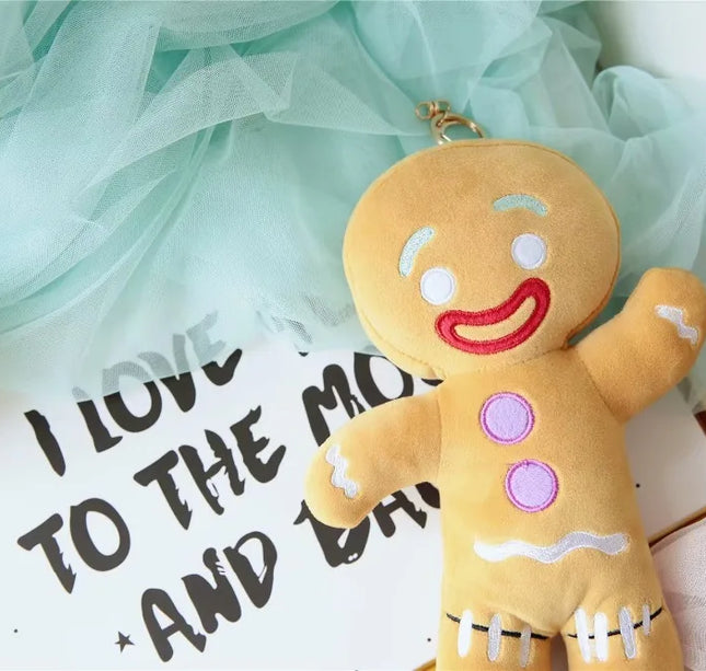 Gingerbread Man Plush Toy – Soft Stuffed Cookie Doll for Room Decoration & Birthday Gifts