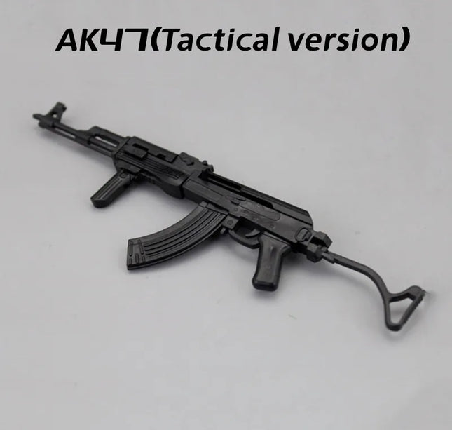 1/6 Scale Soldier Weapon Model Set – MP40, HK416, AK47 Puzzle Assembly Military Educational Toys