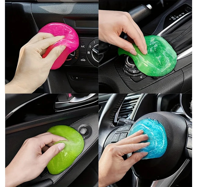 Car & Keyboard Cleaning Gel – Magic Dust Remover Pad for Auto & Home Use
