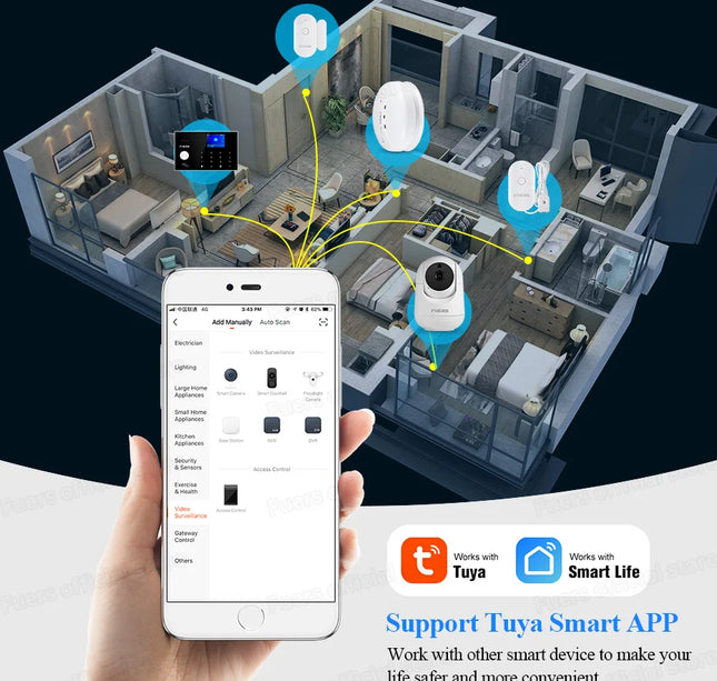 Fuers 5MP IP Camera – Tuya Smart WiFi Indoor Security Cam with Tracking