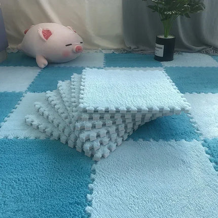 10/20pcs Baby Play Mat Set – Soft Plush EVA Foam Puzzle Carpet for Kids Room & Floor Warmth