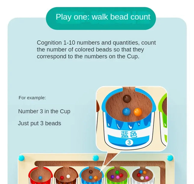 Montessori Magnetic Maze Game – Color Sorting & Fine Motor Training Toy with Pen Control for Kids Sensory Play