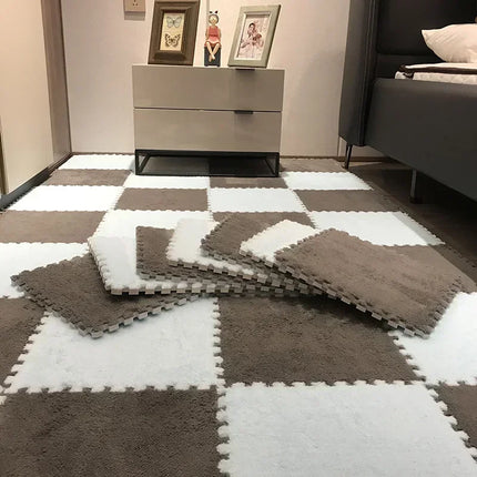 10/20pcs Baby Play Mat Set – Soft Plush EVA Foam Puzzle Carpet for Kids Room & Floor Warmth