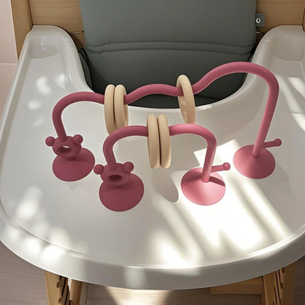 1pcs Silicone children's silicone tabletop toys, bead wrapped baby early education puzzle game toys