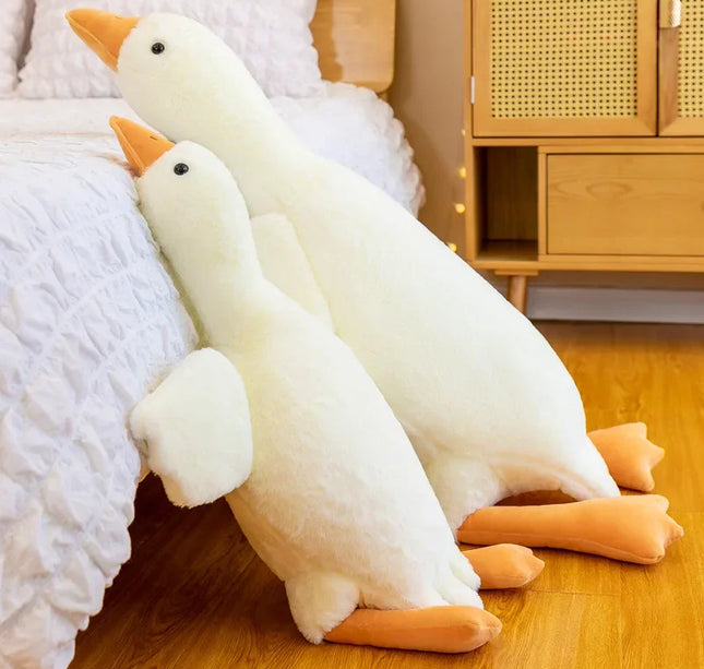 50/90/130CM Funny Goose Plush Toy, Soft Duck Pillow, Cute Stuffed Animal for Sleeping, Kids Gift, Girlfriend Birthday Present