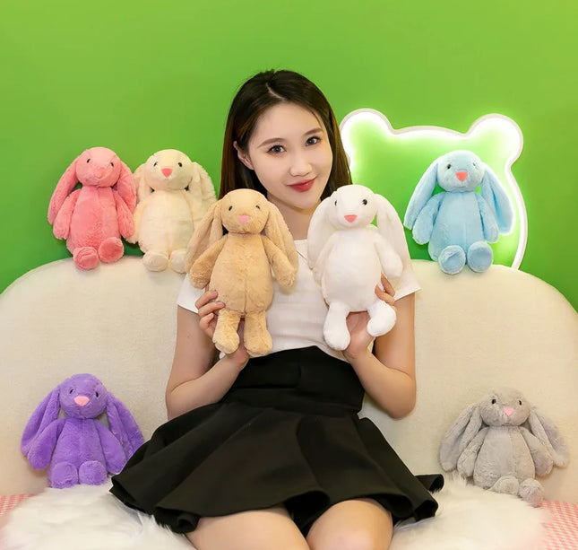 Cute Bunny Rabbit Plush Toy – Long Ear Soft Stuffed Animal Doll for Girls, Kids & Baby Birthday Gifts