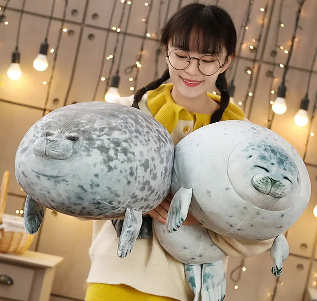 Hot 3D Novelty Throw Pillows Cute Real Life Sea Lion Plush Toys Soft Seal Plush Stuffed Plush Housewarming Party Hold Pillow