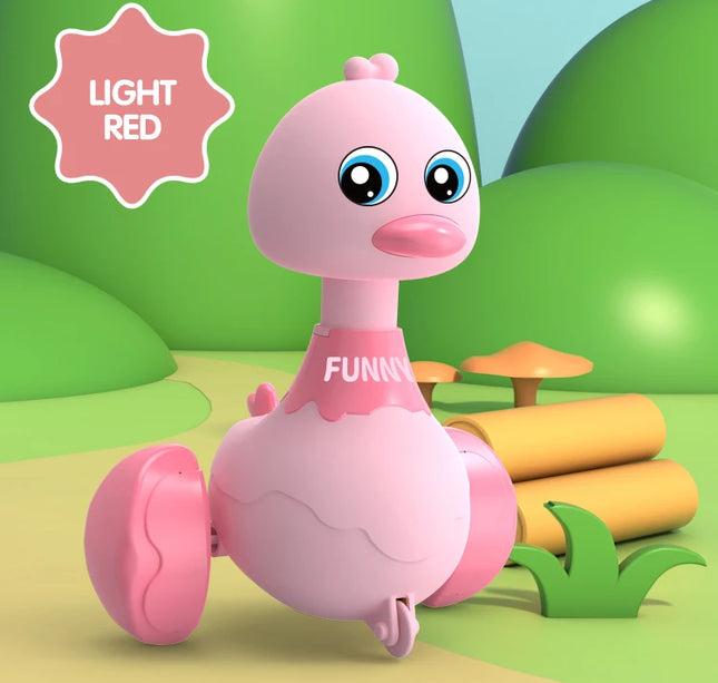 Baby Toy Swing Duck Toy Cartoon Press Vehicles Glide Animal Inertia Pull Back Cars Early Education Toys for Toddlers Boys Girls