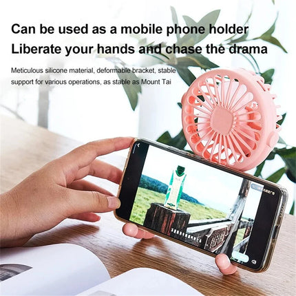 Portable 5-in-1 Octopus Fan – Silent Mini Folding Fan for Baby Stroller & Dorm