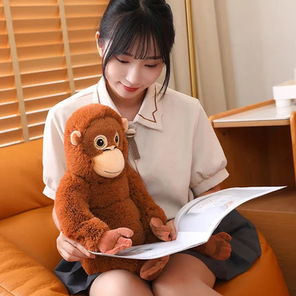 66cm Cartoon Gorilla Plush Toy Chimpanzees Monkey Soft Stuffed Doll Backpack Car Bag Room Decor Kid Gift