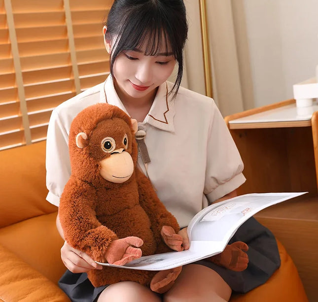 66cm Cartoon Gorilla Plush Toy Chimpanzees Monkey Soft Stuffed Doll Backpack Car Bag Room Decor Kid Gift