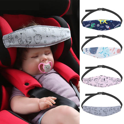 Adjustable Baby Head Support Belt – Car Seat & Stroller Sleep Positioner for Boys & Girls