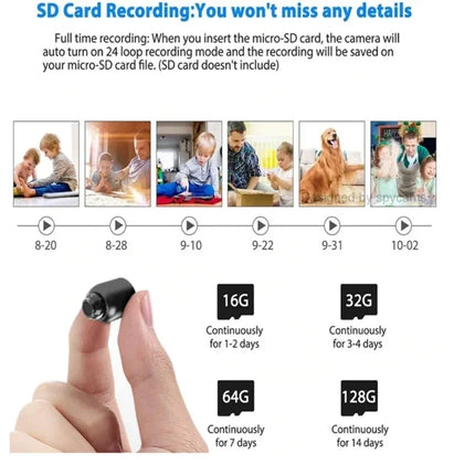 Wireless 1080P Mini Camera – Indoor WiFi Baby Monitor & Security Cam