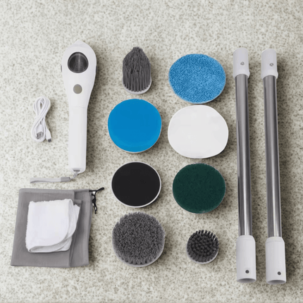 Electric Cleaning Brush 8-in-1 — Cordless Power Scrubber