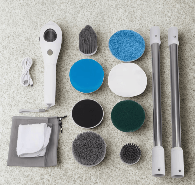Electric Cleaning Brush 8-in-1 — Cordless Power Scrubber