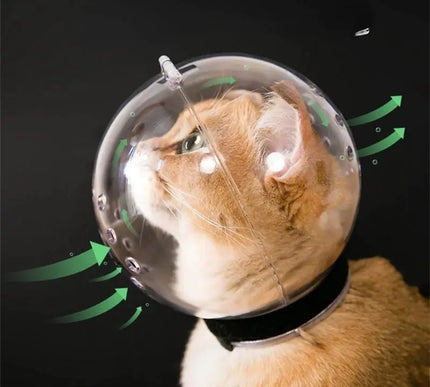 Transparent Cat Grooming Mask for Bathing & Nail Care