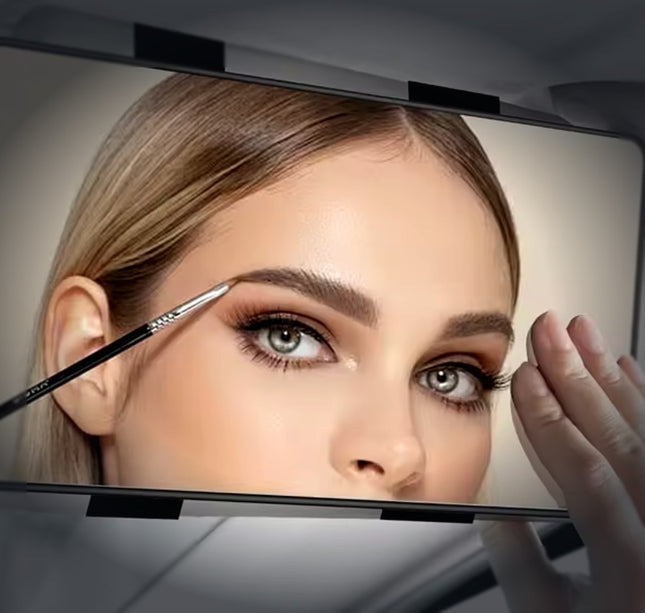 Car Mirror For Sun Visor Large Screen Portable Makeup Mirror HD Vanity Mirror For Truck SUV Interior Rear View Mirror