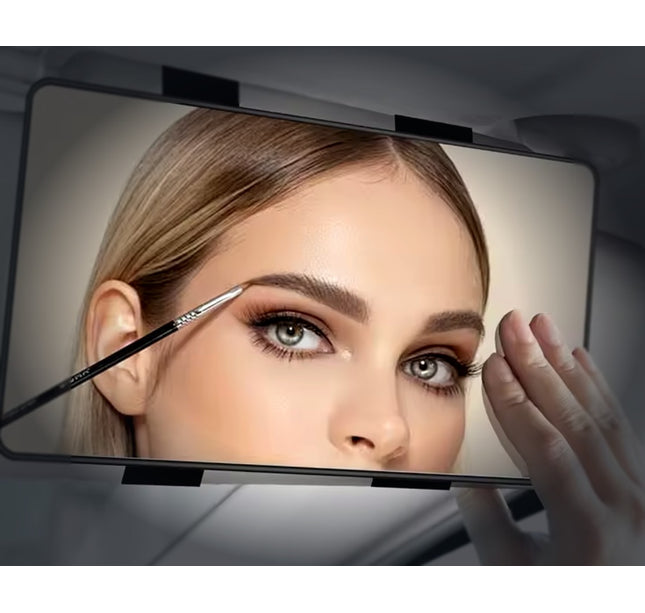 Car Mirror For Sun Visor Large Screen Portable Makeup Mirror HD Vanity Mirror For Truck SUV Interior Rear View Mirror