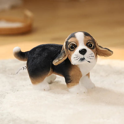 20cm Lifelike Pug Bulldog Plush Toy – Soft Standing Stuffed Animal Doll for Kids Birthday & Christmas Gifts