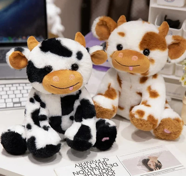 LED Cow Plush Toy – 1pc Kawaii Glowing Stuffed Animal for Kids, Room Decor & Birthday Gift