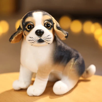 20cm Lifelike Pug Bulldog Plush Toy – Soft Standing Stuffed Animal Doll for Kids Birthday & Christmas Gifts