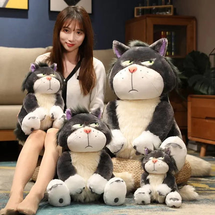 High Quality Lucifer Cat Plush – Soft Stuffed Sitting Doll & Backpack Pendant for Kids Birthday Gift