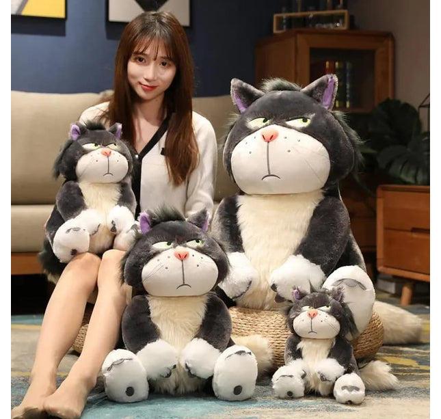 High Quality Lucifer Cat Plush – Soft Stuffed Sitting Doll & Backpack Pendant for Kids Birthday Gift