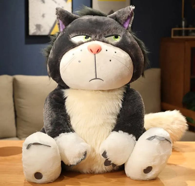 High Quality Lucifer Cat Plush – Soft Stuffed Sitting Doll & Backpack Pendant for Kids Birthday Gift