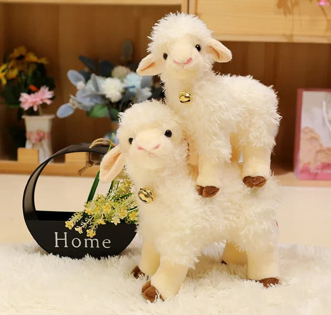 Simulation Sheep & Alpaca Plush – 25/35cm Cute Stuffed Animal Dolls for Kids' Birthday Gifts