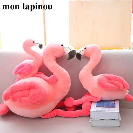 Cute Flamingo Plush Toy – Soft Pink Stuffed Bird Doll for Kids Birthday Gift & Home Decor
