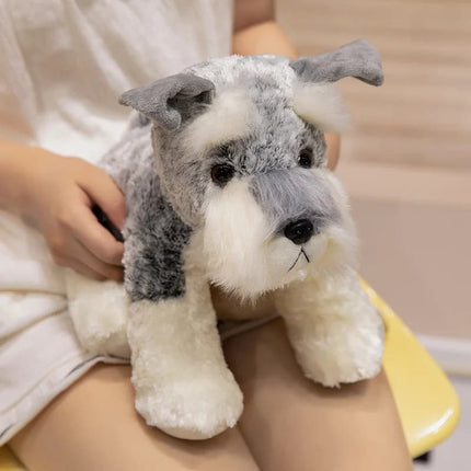 Kawaii Schnauzer Dog Plush Toy – Small Soft Stuffed Animal for Boys & Girls Birthday Gift or Photo Props
