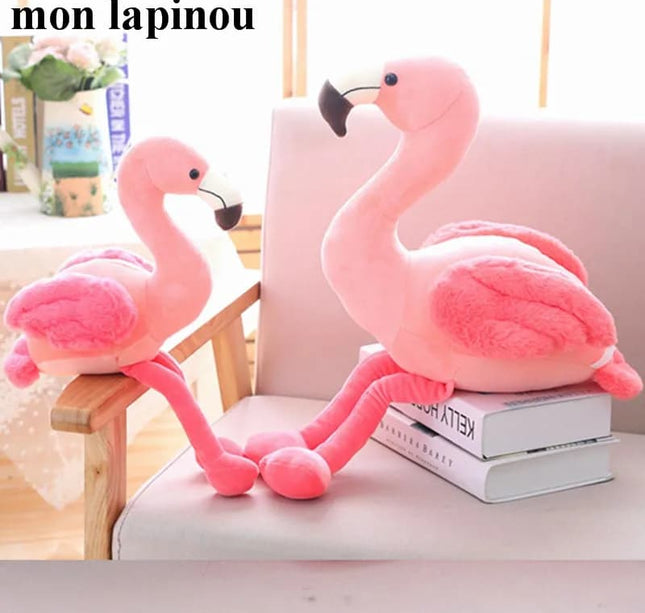 Cute Flamingo Plush Toy – Soft Pink Stuffed Bird Doll for Kids Birthday Gift & Home Decor