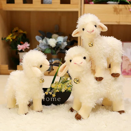Simulation Sheep & Alpaca Plush – 25/35cm Cute Stuffed Animal Dolls for Kids' Birthday Gifts