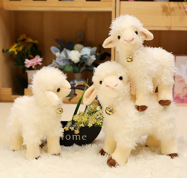 Simulation Sheep & Alpaca Plush – 25/35cm Cute Stuffed Animal Dolls for Kids' Birthday Gifts