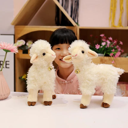 Simulation Sheep & Alpaca Plush – 25/35cm Cute Stuffed Animal Dolls for Kids' Birthday Gifts
