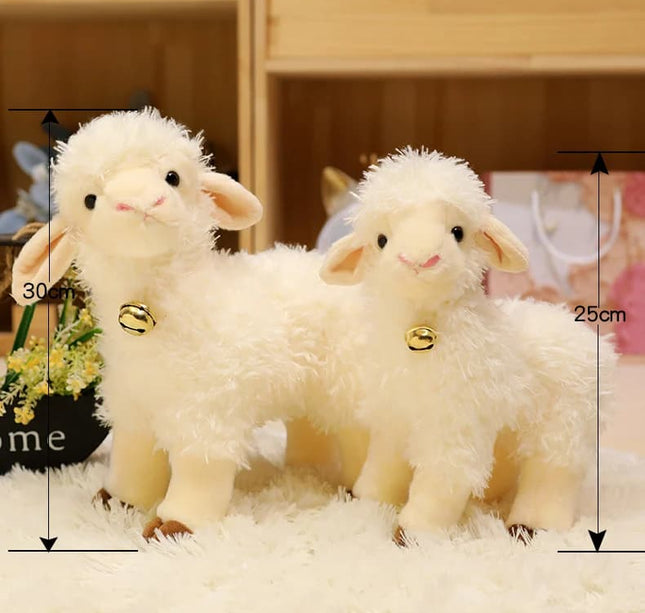 Simulation Sheep & Alpaca Plush – 25/35cm Cute Stuffed Animal Dolls for Kids' Birthday Gifts