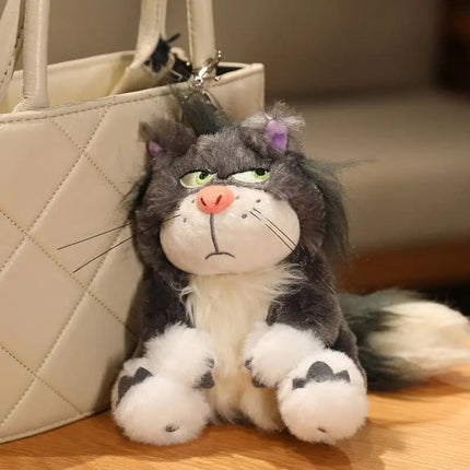 High Quality Lucifer Cat Plush – Soft Stuffed Sitting Doll & Backpack Pendant for Kids Birthday Gift