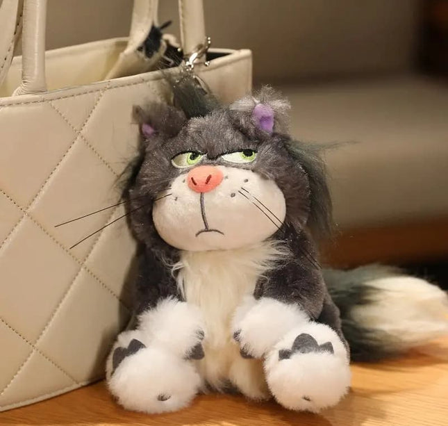 High Quality Lucifer Cat Plush – Soft Stuffed Sitting Doll & Backpack Pendant for Kids Birthday Gift