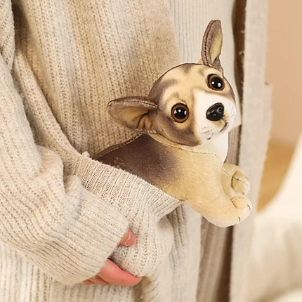 20cm Lifelike Pug Bulldog Plush Toy – Soft Standing Stuffed Animal Doll for Kids Birthday & Christmas Gifts