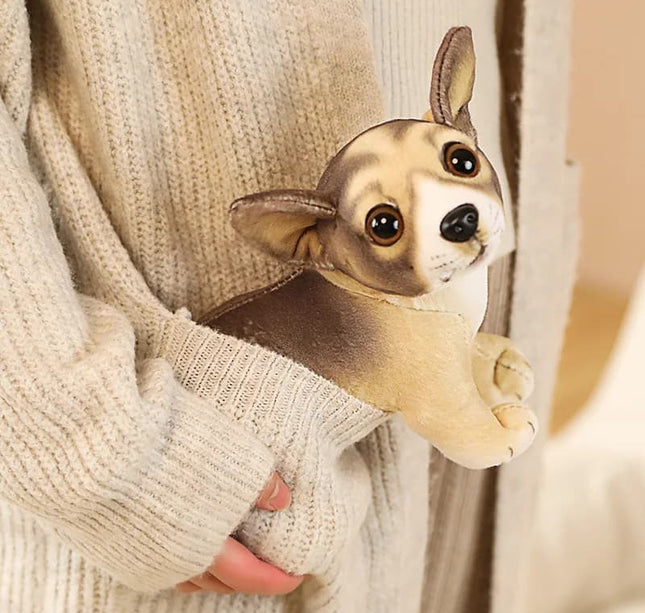 20cm Lifelike Pug Bulldog Plush Toy – Soft Standing Stuffed Animal Doll for Kids Birthday & Christmas Gifts