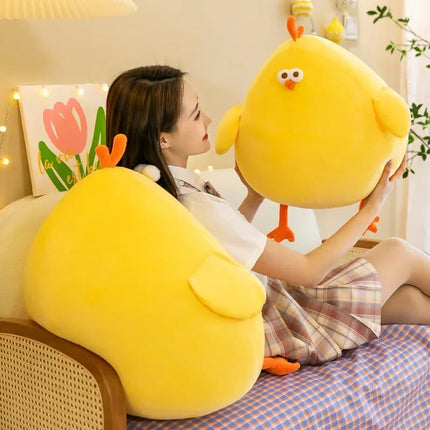 Funny Fat Chicken Plush Toy – Soft Stuffed Neck Pillow Doll for Boys & Girls Festival Gifts