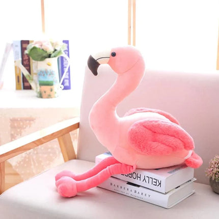 Cute Flamingo Plush Toy – Soft Pink Stuffed Bird Doll for Kids Birthday Gift & Home Decor